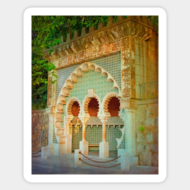 Sintra mourisca. moorish sintra fountain. Sticker by terezadelpilar